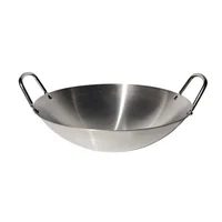 Wok de Acero Inoxidable 30 cm Diámetro