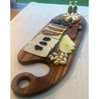 Tabla Teca para Servir 60x20x1.8cm