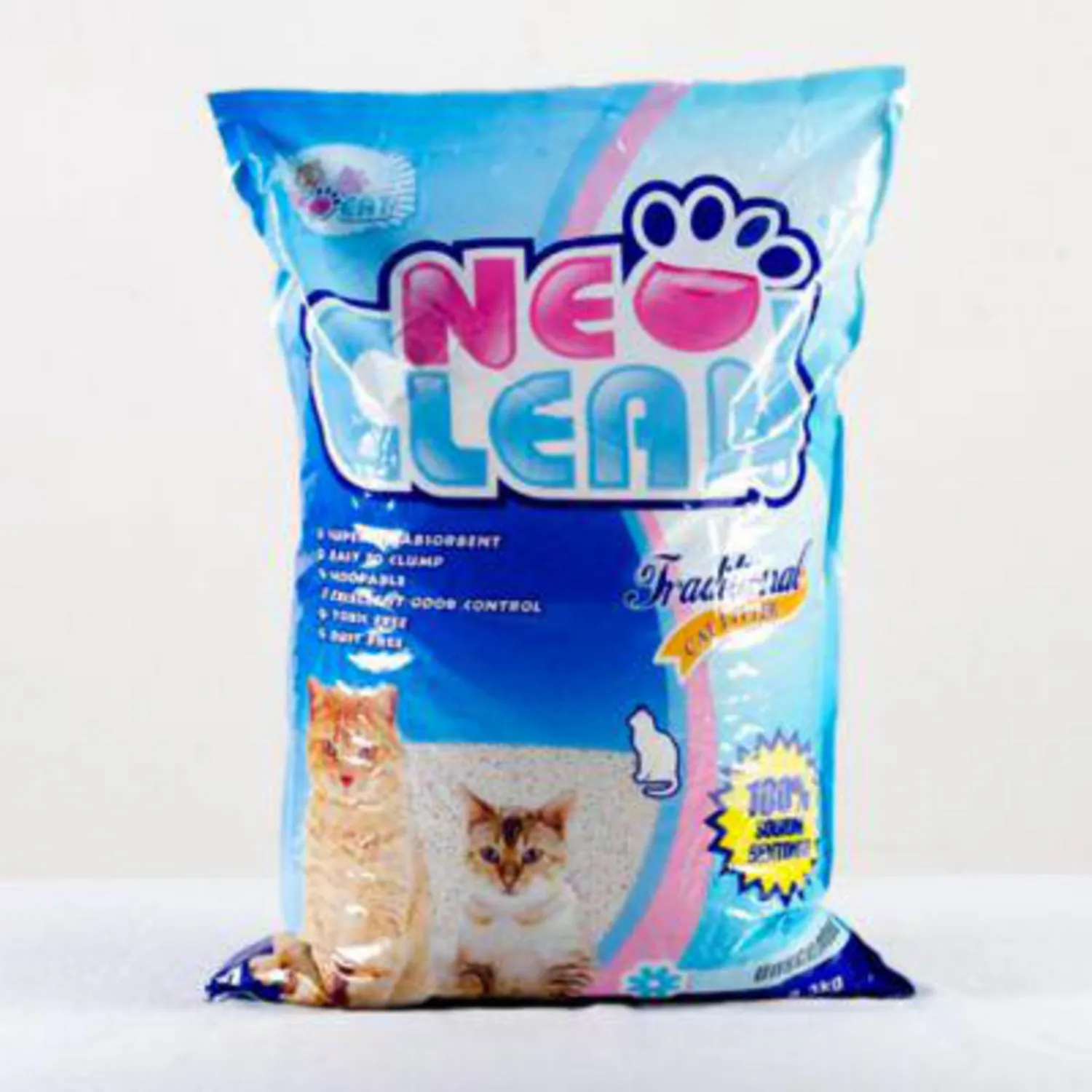 Arena sanitaria para gato agrlomerante bentonita neo clean 8.3kg