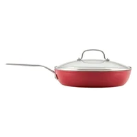 Sartén con Tapa 31cm Aluminio Forjado Antiadherente Cerámico Kitchenaid