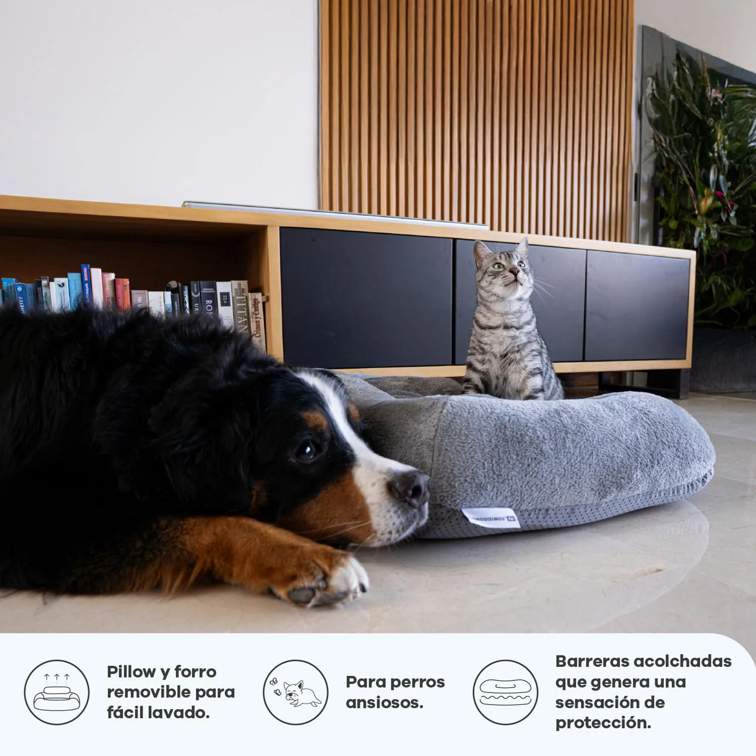 Cama para Perros Cozy Soft Grande 70x90x15 4