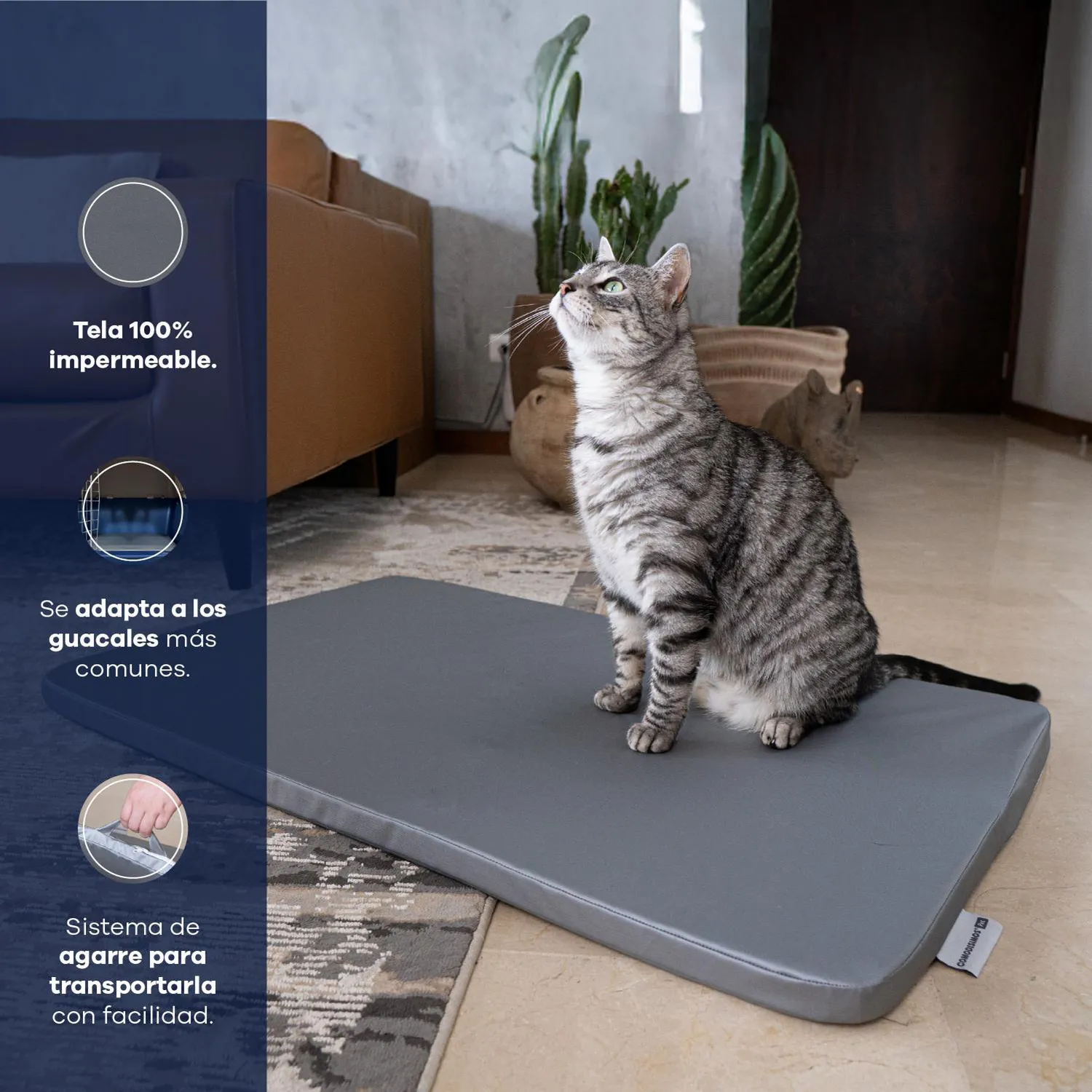 Cama para Perros Cozy Safe Mediana 49x77x3