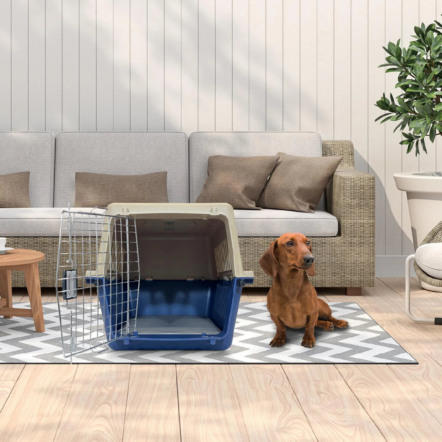 Cama para Perros Cozy Safe Grande 53x86x3 5