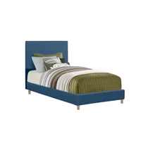 Base Cama con Espaldar + Colchon Semidoble Infantil Nino 120x190x115 Azul