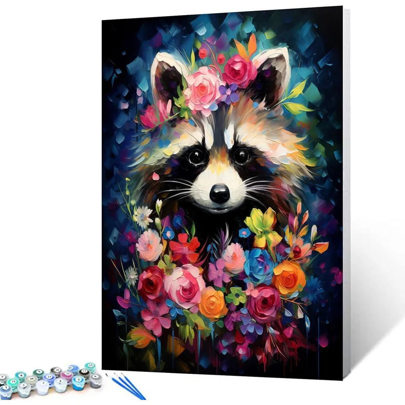 Tucocoo Pintura De Girasol Por Números Para Adultos Principiantes, Kits De Pintura Al óleo Digital Sobre