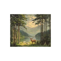 Pintura Por Números Natuyalo Alce En El Bosque Acrílica