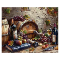 Pintura Por Números Tucocoo Frutas Y Vino Retro