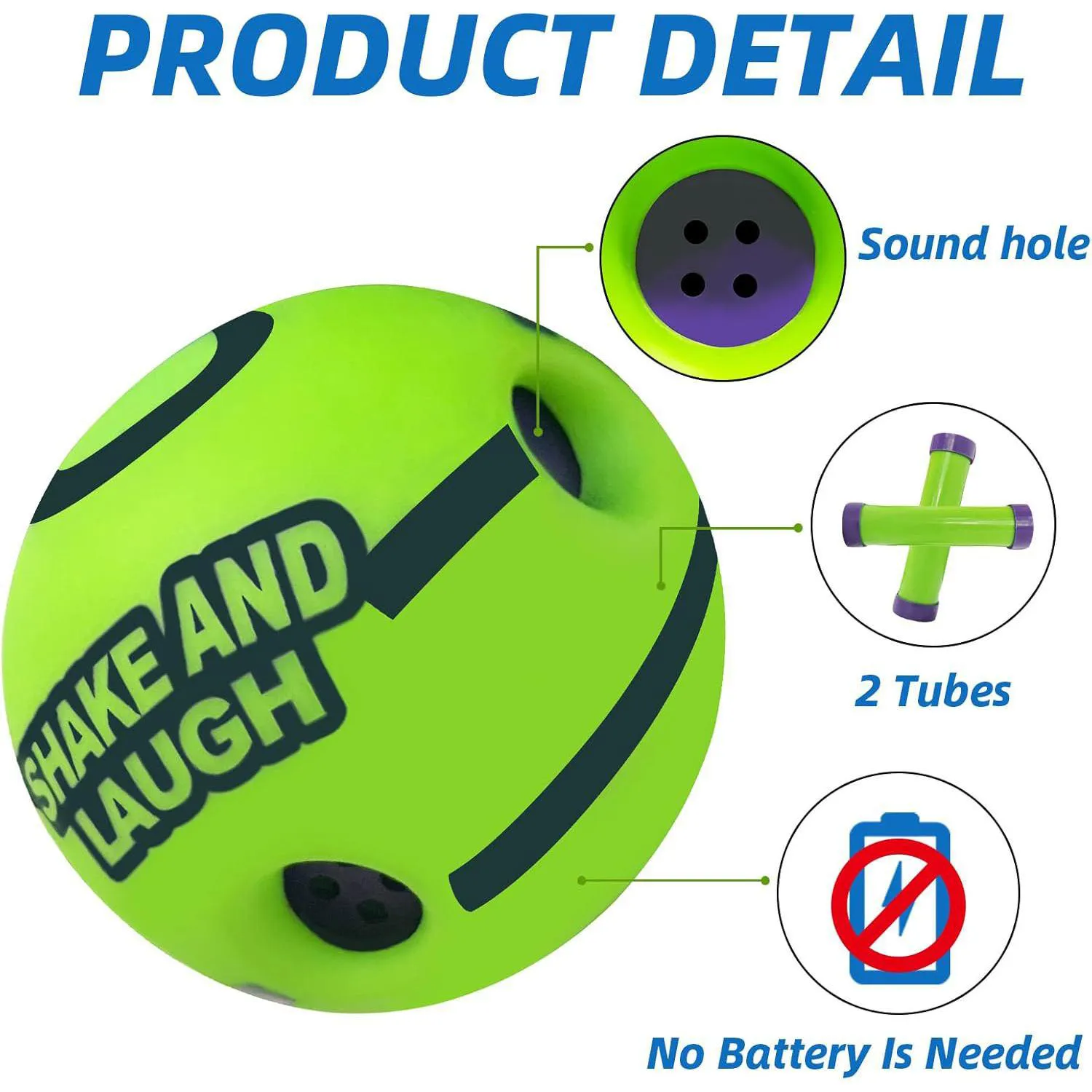 Pelota Interactiva Para Perros SHAKE AND LAUGH Que Emite Sonidos Divertidos