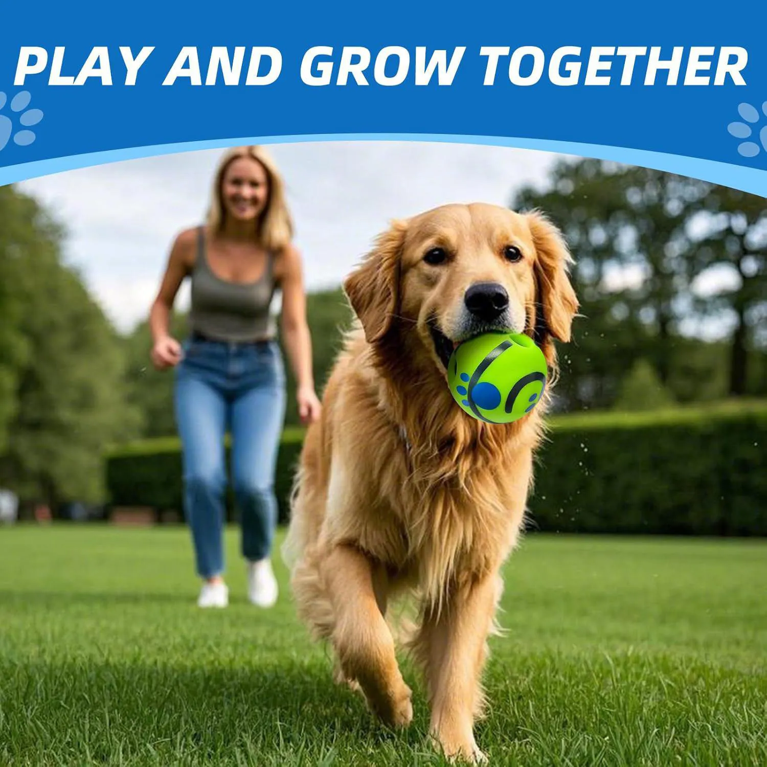Pelota Interactiva Para Perros SHAKE AND LAUGH Que Emite Sonidos Divertidos 3