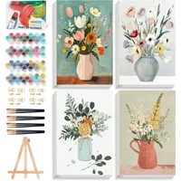 Kit de Pintura por Números con Marco y Caballete para Adultos