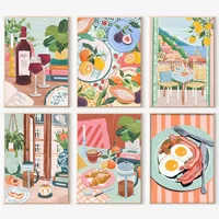 Pintura por Números cupmod Café Acrílico para Adultos con 6 Lienzos