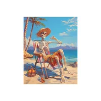 Kit de Pintura por Números Natuyalo Adultos y Niños Esqueleto en la Playa