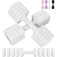 Juego De Mancuernas Ajustables Para Fitness 9 Kilogramos Color Blanco Marca Upspeed