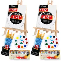 Set de Pintura Acrílica Esrich 52 Piezas con Caballetes y Materiales