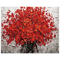 Kit de Pintura Diy Flores Enmarcadas 16x20 con Colores Vibrantes