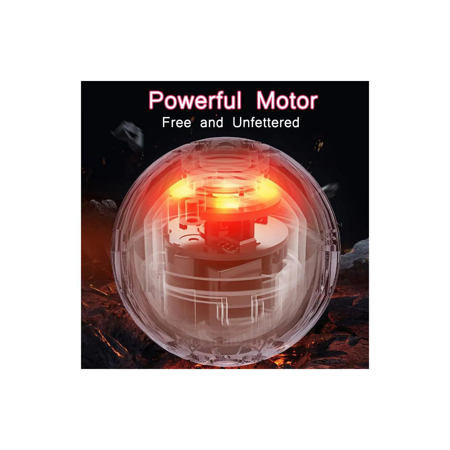 Pelotas Interactivas Para Perros Con Rebote Automático Y Luz LED Recargables 3