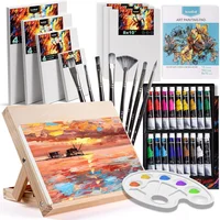 Koseibal Juego de Pintura Acrílica con 18 Colores y Accesorios