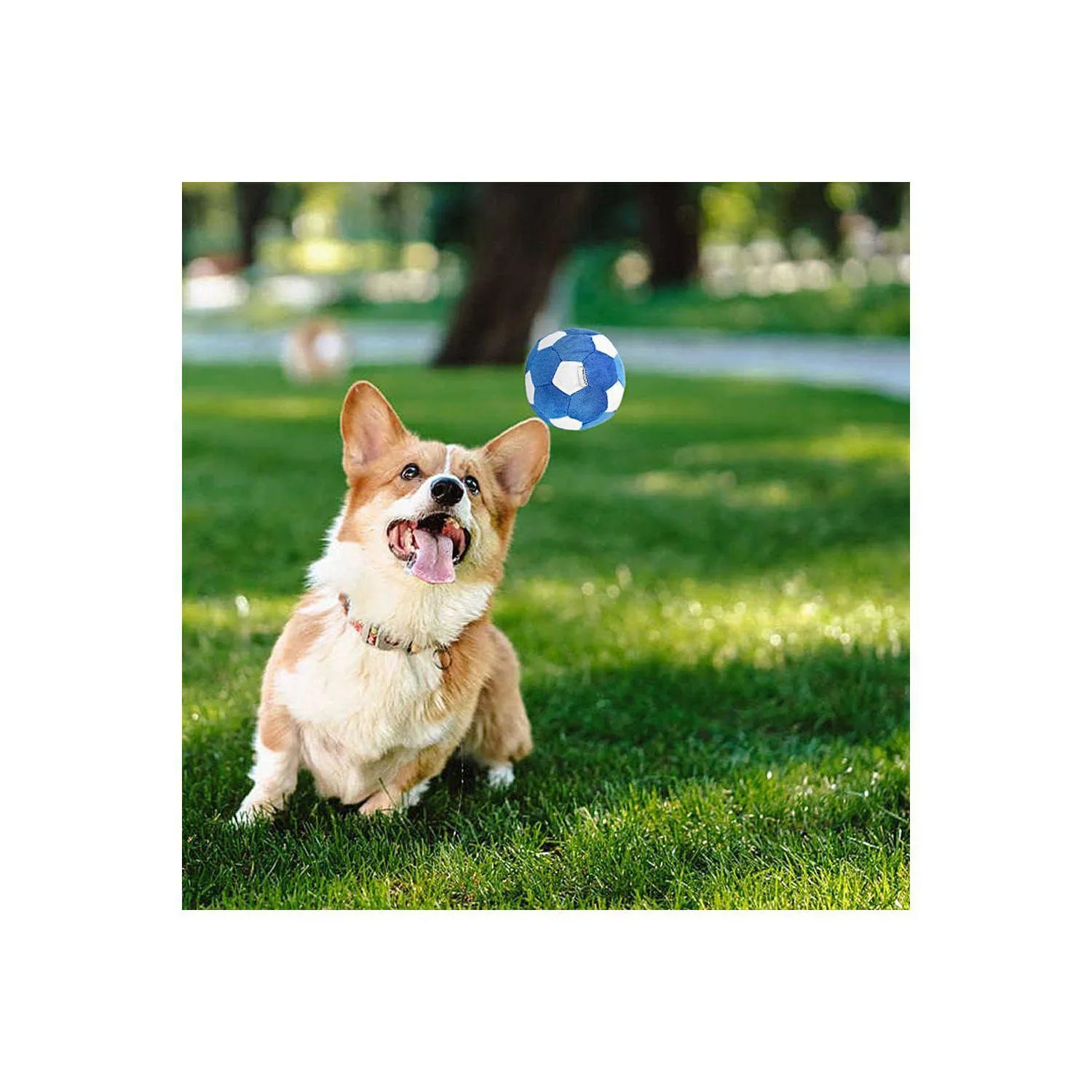 Pelotas Interactivas Para Perros Con Diseño Deportivo Y Material Seguro Paquete De Tres 5