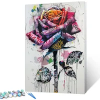 Tucocoo Pintura por Números de Graffiti para Adultos Kit 16x20
