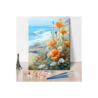 Pintura Por Números Tumovo Para Adultos Flores Kit Diy