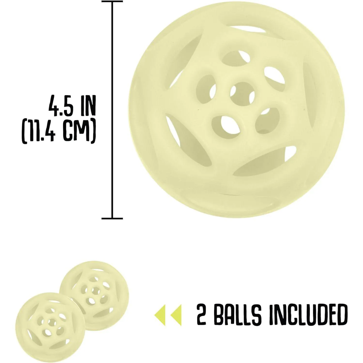 Pelotas Brillantes Para Perros Paquete De Dos Con Diseño Resistente Chew King 5