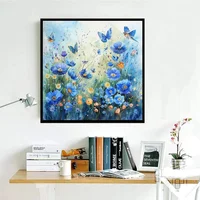 Kit de Pintura por Números Hlison para Adultos Flores 41x41 cm
