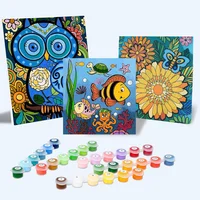Kit de Pintura por Números para Niños y Adultos en Canvas 40x50 cm