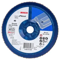 Disco Flap 7 pulgadas Grano 40 Expert Bosch Set x 10