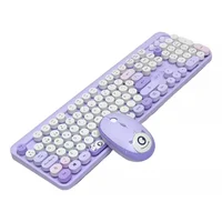 Combo Teclado y Mouse Inalámbricos USB2.4G 105 Teclas Weibo