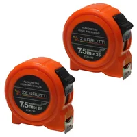 Cinta Métrica Flexómetro 7.5 m x 25 mm Zerrutti x 2 Unidades