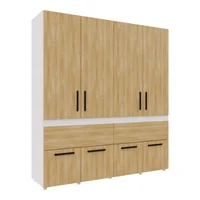 Closet Berlin 200x180x49.8 cm Fresno Blanco