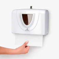Dosificador de Toallas Tipo C O Z Chapa Metálica Color Blanco