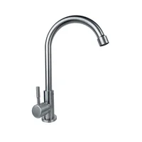 Grifería Lavaplatos Agua Fria Satin Acero Consumo 2 l/min
