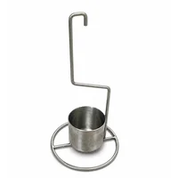 Accesorio Pollo Sentado En Acero Inox Para Barril