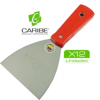 Espatula Inoxidable Brillo Espejo 4" X 12 Unidades Caribe