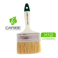 Brocha Pta Verde 4" x 12 Unidades Caribe