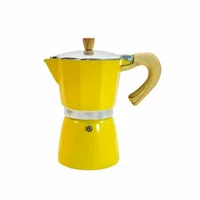 Cafetera Moka Italiana Amarilla 6tazas