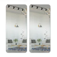 Set X2 Espejo Acrílico Decorativo 40x90 cm Con Autoadhesivo
