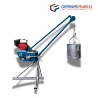 Pluma Grúa Lite 120 kg con Balde Gasolina Forte 6.5HP 3600RPM
