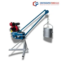Pluma Grúa Lite 120 kg con Balde Diesel Power 7HP 3600RPM
