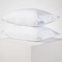 Set x 2 Fundas Menfis 400 Hilos Blanco Marfil 48 x 90 cm