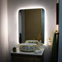 Espejo Baño Alhambra 60X80 Cm Luz Led Calida-Antiempañante Rectangular