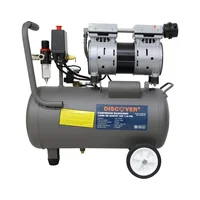 Compresor Silencioso Libre de Aciete 1HP 116 PSI 24L Discover