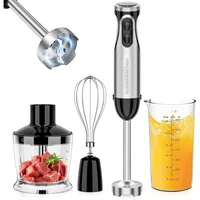 Batidora de Mano Bonsenkitchen con 20 Velocidades y Accesorios Multifunción