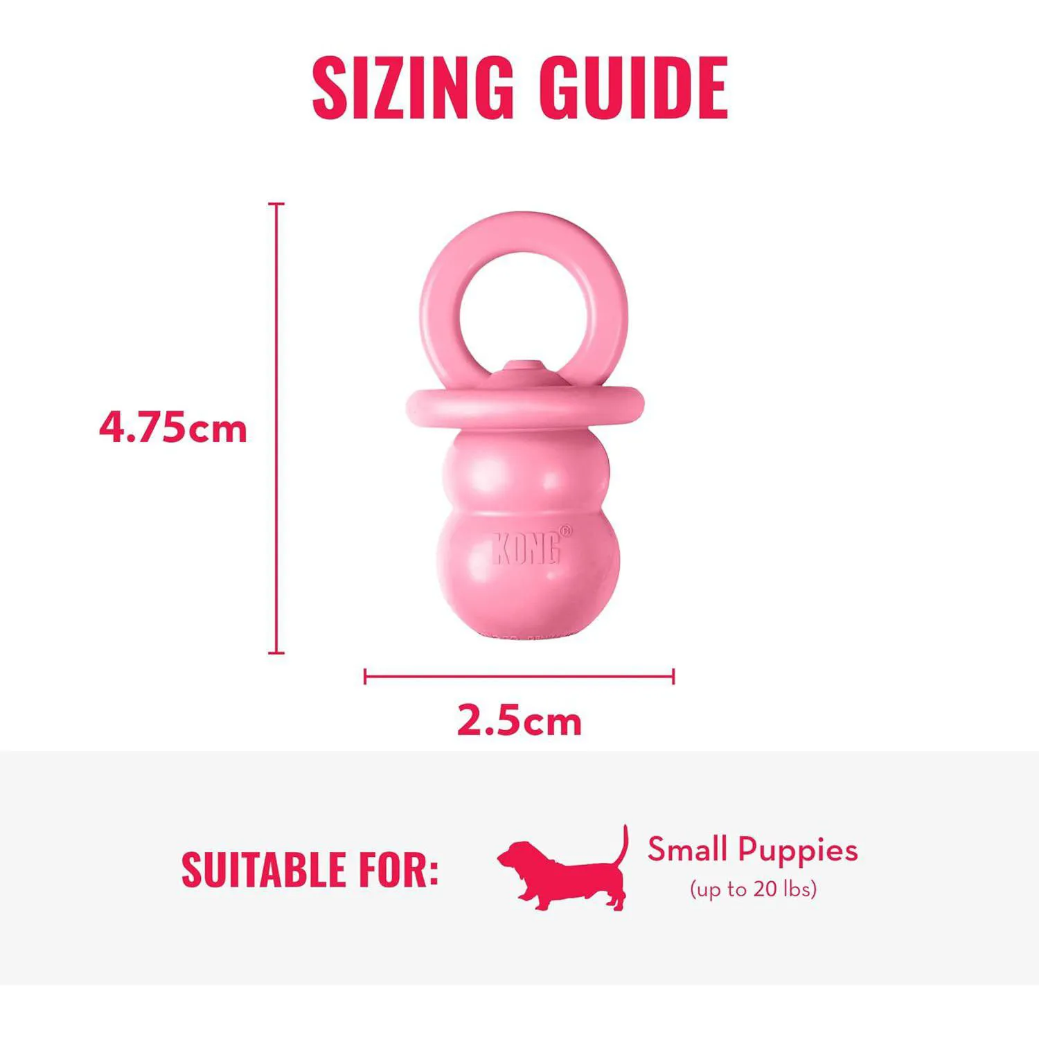 Juguete Masticable Para Cachorros KONG Binkie De Caucho Natural Con Relleno 3