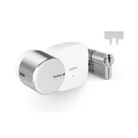 Tedee Go2 Cerradura Inteligente para Puertas Blindadas y Multipuntos. Acceso Wi-Fi y Bluetooth con Aplicación Portal Web y Enlaces Plata