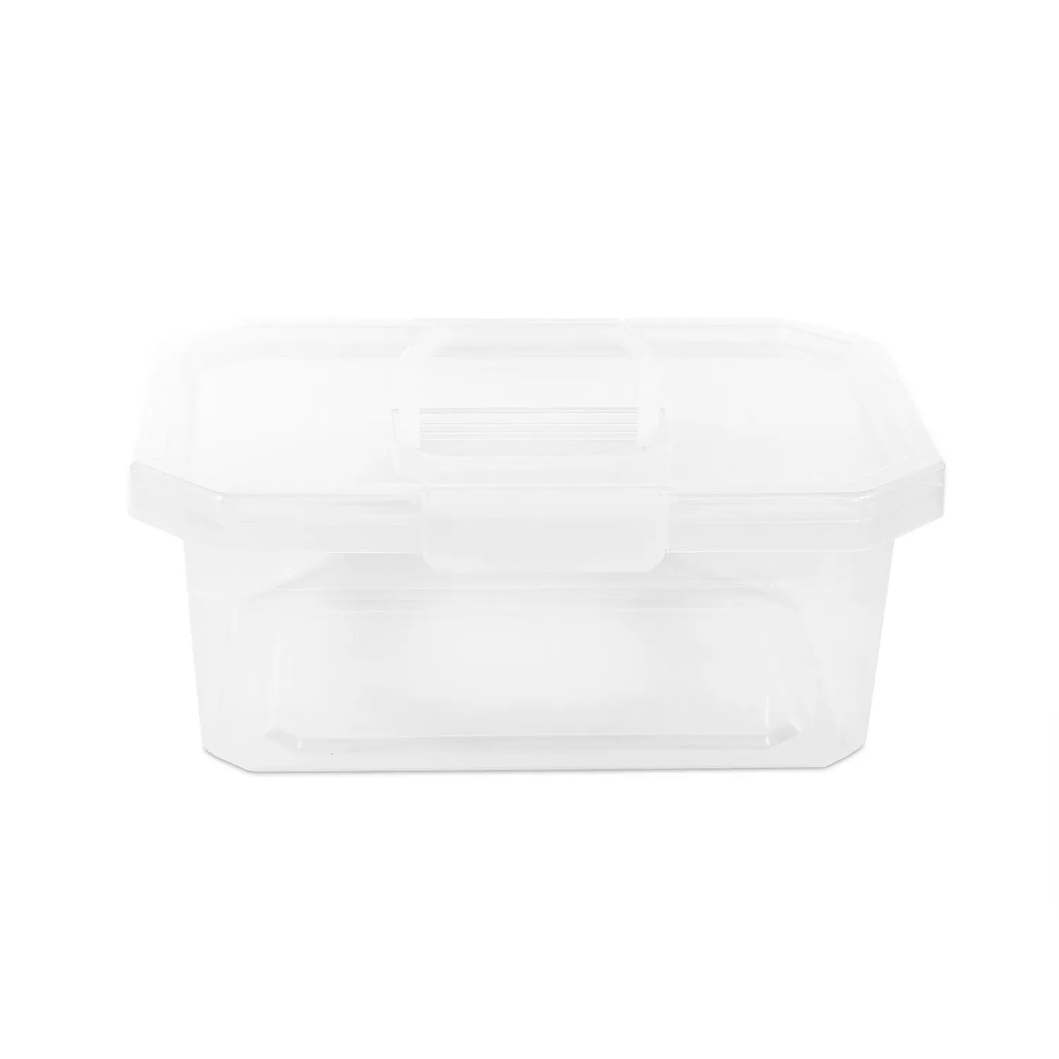 Caja Organizadora Plástica Estrabox con Manija 11 litros 42x16x30 cm Transparente Estra