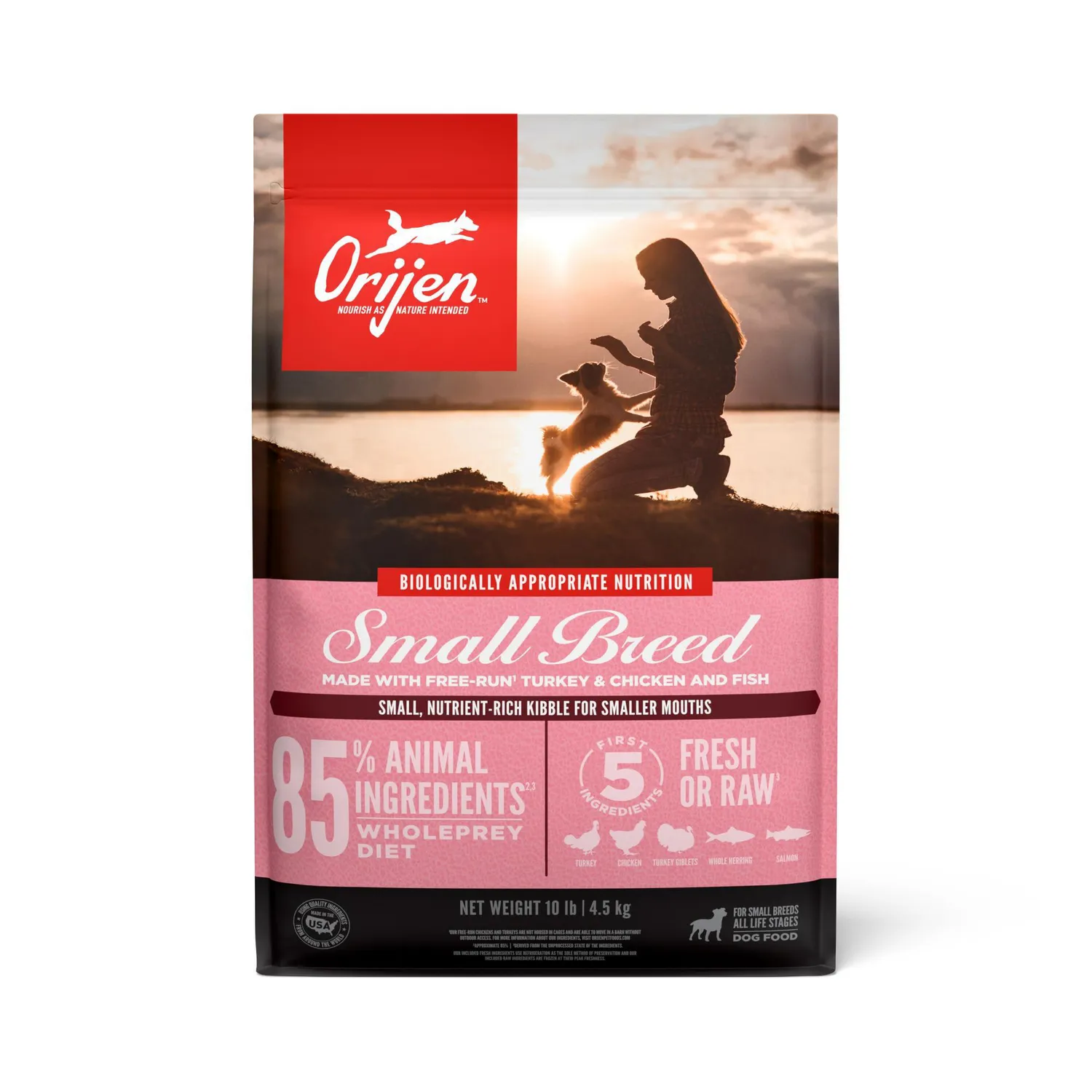 Comida Seca Para Perro Adulto Raza Pequena Orijen Small Breed 4.5kg
