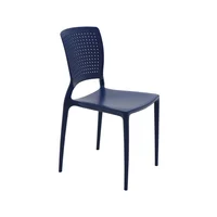 Silla Tramontina Safira en Polipropileno y Fibra de Vidrio Azul