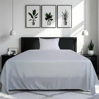 Juego Cama 100x190 Cm Sencillo Bordado Ziczac